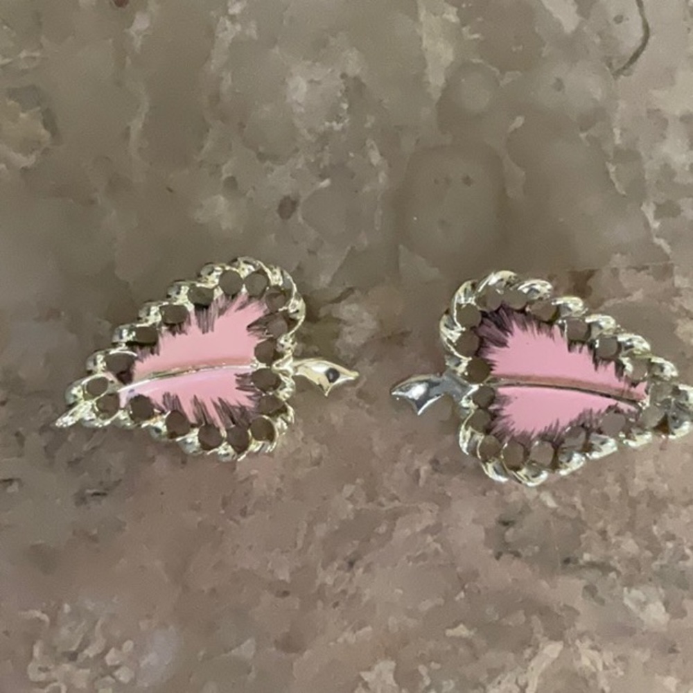 Vintage Art Deco HOBE Signed Earrings